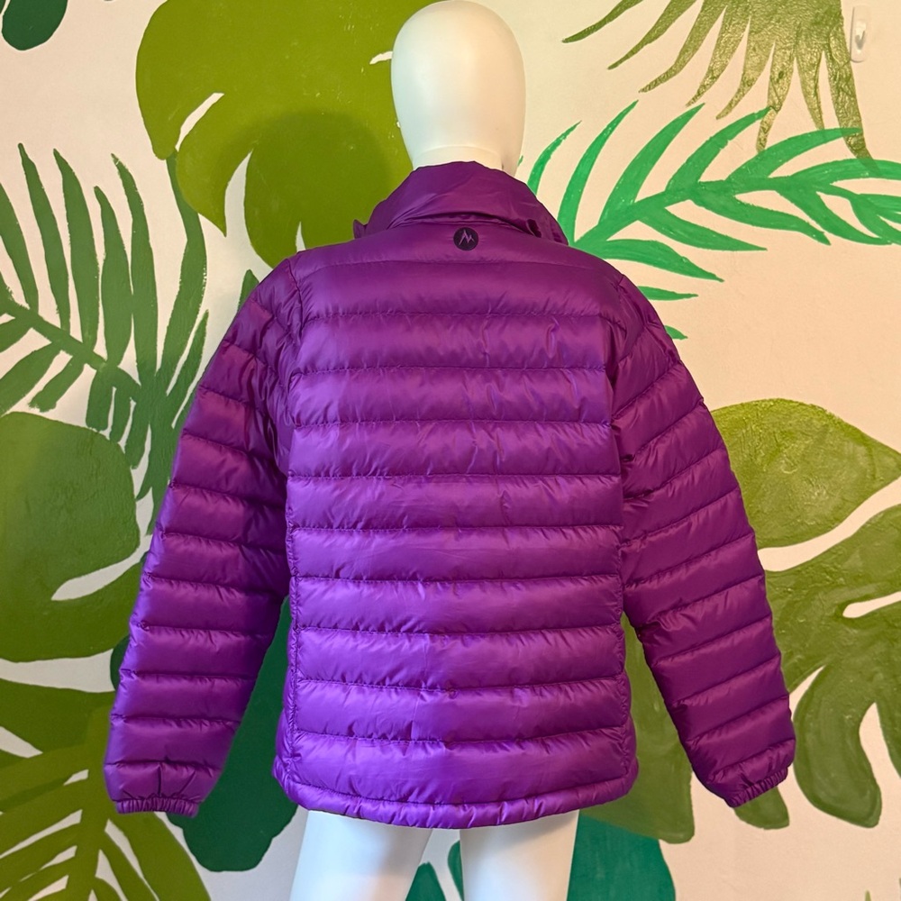 Marmot Womens Bright Purple Quilted Down Puffer Jacket - Picture 3 of 8